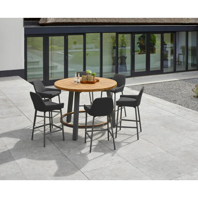 Round 7 - Piece 6 - Person 130cm L Outdoor Table Set