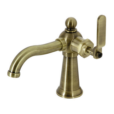 Robinet de salle de bain 1 poignée à fixation sur le comptoir à poignée simple Kingston Brass Knight