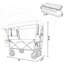 Chariot pliable avec poignée à pousser de 480 lb avec auvent, roues tout-terrain, conception pliable légère pour le camping et plus