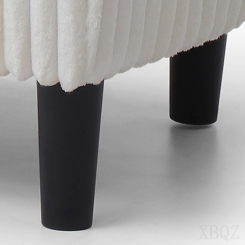 Chair+Ottoman , White
