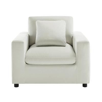 Caylie Modern Armchair - Ivory
