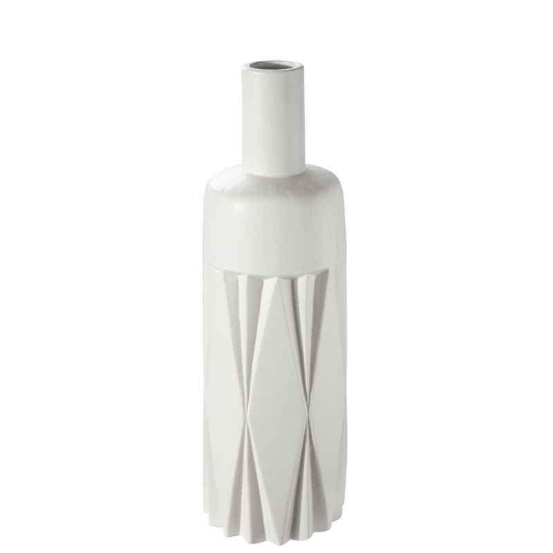 Urban Trends Collection Ceramic Table Vase, 18" H x 5.25" W x 5.25" D