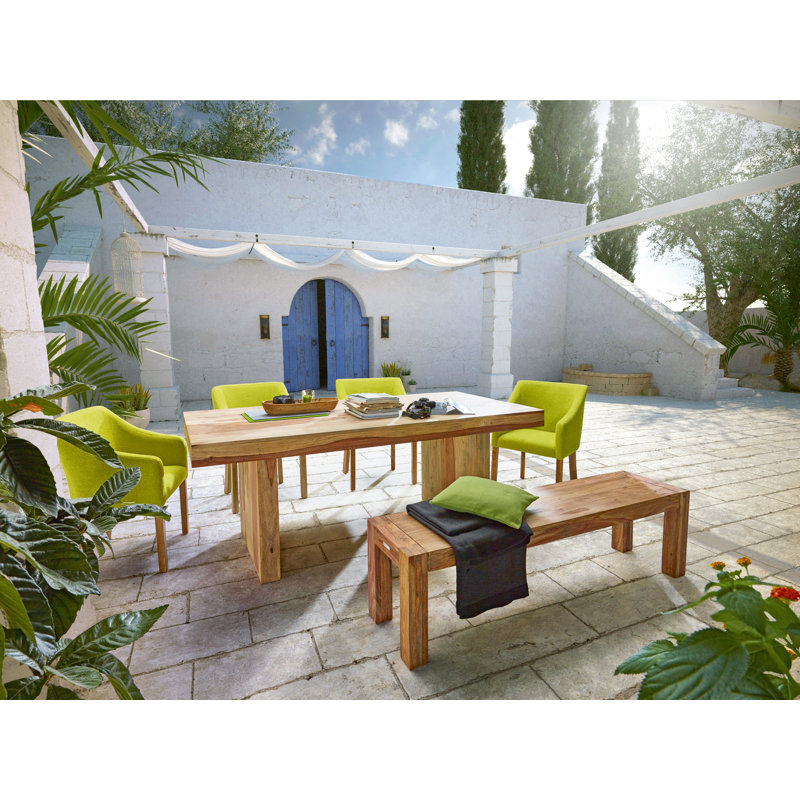 Nieves Solid Wood Bench