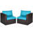 Millee 59'' Wide Wicker Loveseat with Cushions-50727974