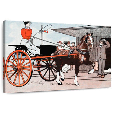 Woman In A Horse Carriage