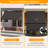HOMEDEMO Manual Retractable Awning, 79"W x 118"H Retractable Side Bar 47-59", NO Drilling Awings for Backyard Garden Porch Outside Carbon gray-125185380-125185383