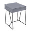 Table de bout de style traîneau avec rangement Isay