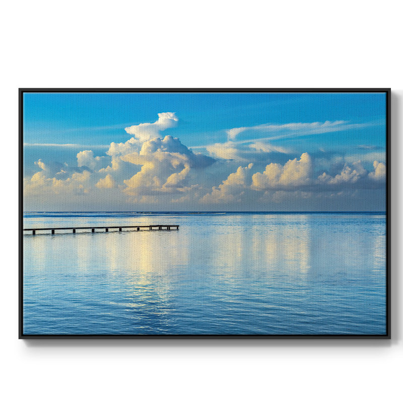 Sunrise Dock, H 27 po x l 41 po x P 2 po, Noir