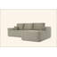 Canapé modulaire Cloud avec méridienne en forme de L, canapé modulaire moderne avec assise profonde, fauteuils rembourrés pour la chambre à coucher du salon, aucun assemblage requis (tissu velours côtelé)