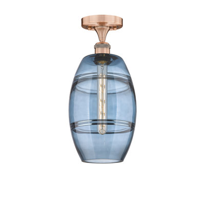 Plafonnier semi-encastré 1 lumière Edison - Abiagael