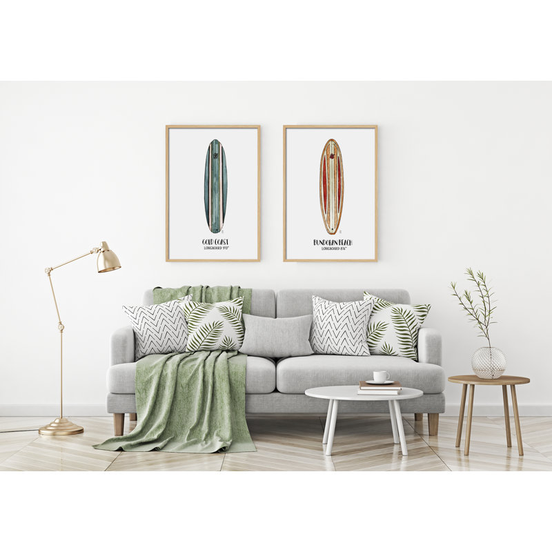 Objects Coast Surf by César Ortiz Echagüe - Single Picture Frame Painting, 60cm H x 40cm W x 3cm D