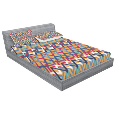 Microfiber Ikat Sheet Set