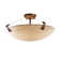 Amany Faux Porcelain Resin Semi Flush Mount