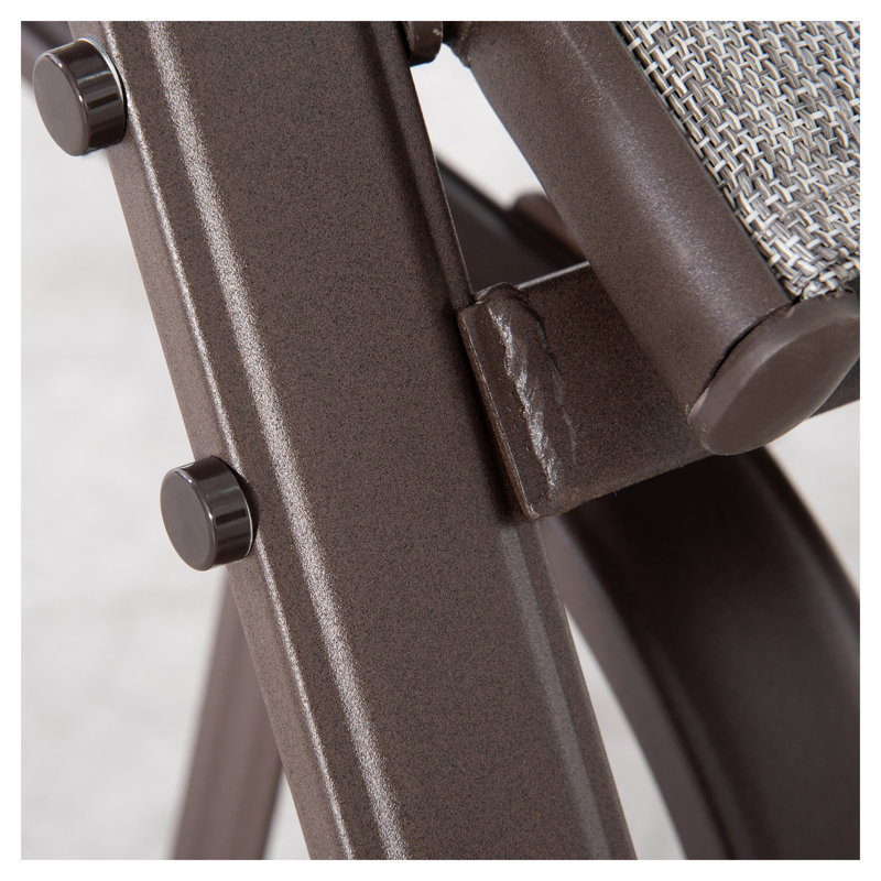 Fauteuil oscillant d'extérieur avec structure en acier Outsunny
