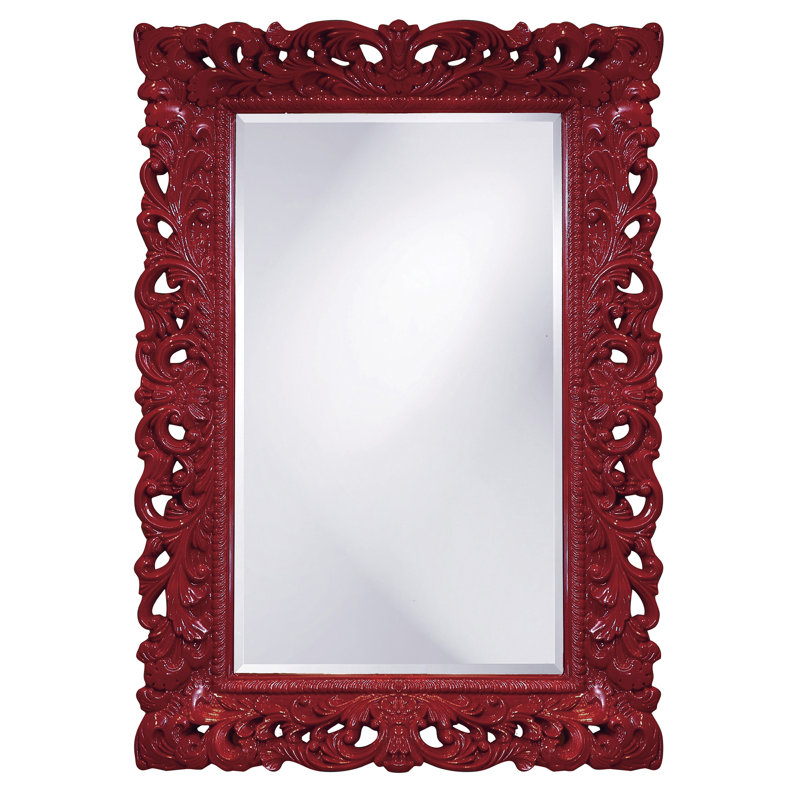 Miroir décoratif biseauté Luise, Bourgogne