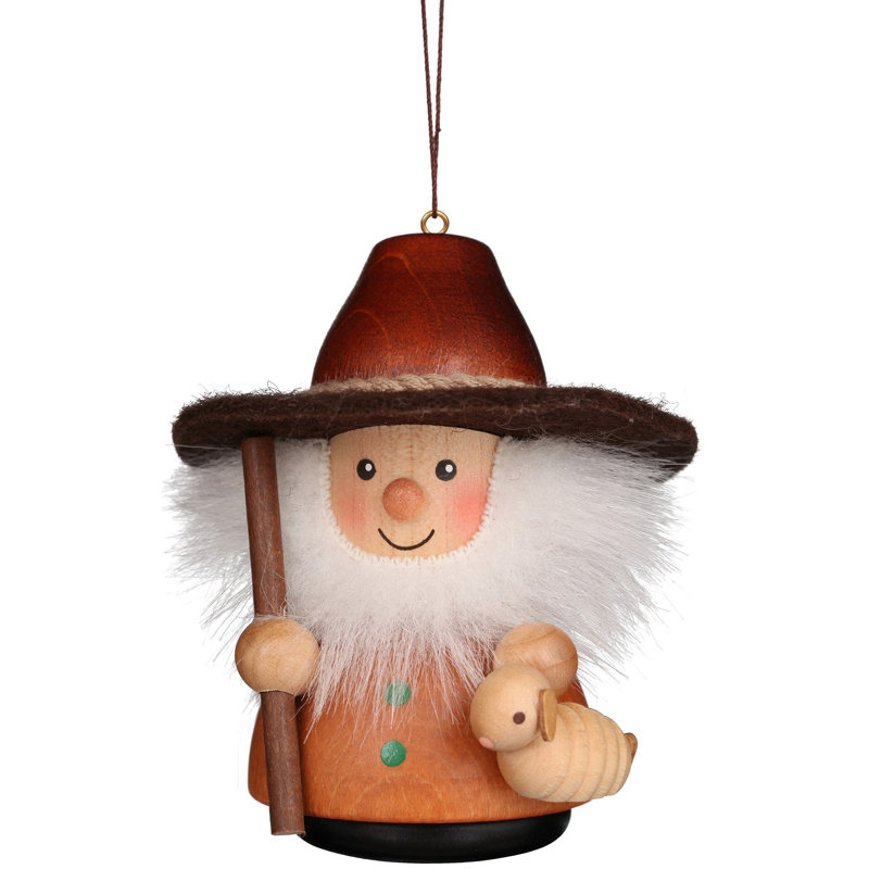 3'' Handmade Wood Animals Hanging Figurine Ornament