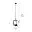 Luminaire suspendu géométrique à 4 lumières-742667724