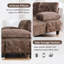 103.5" U Shape Sectional Sofa Dual Chaise Lounges With Armrest Pillows-931914175