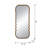 Oversized Wooden Floor Mirror (31.4"x1.4"x74") - Unique Brown Frame For Bedroom/living Room