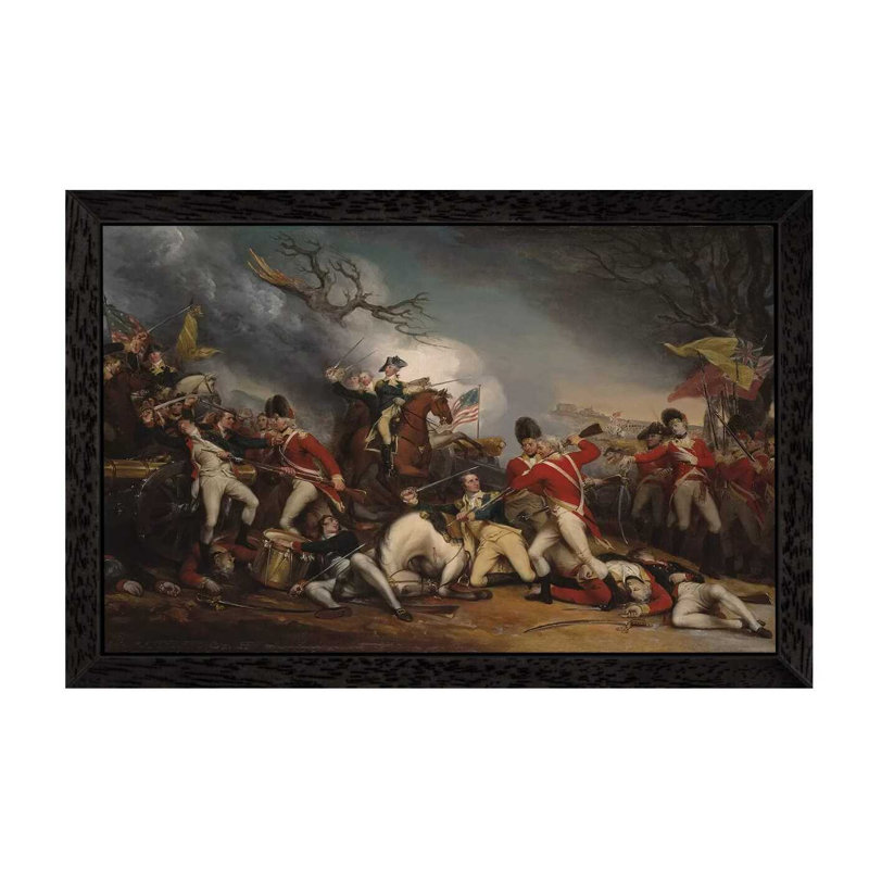 The Death Of General Mercer At The Battle Of Princeton, January 3, 1777 by John Trumbull - Floater Frame Painting on Canvas