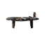 Table basse irrégulière, marbre noir naturel luxueux-486574927