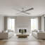 Visual Comfort Fan Launceton 72 Indoor Ceiling Fan with Light Grey Weathered Oak ABS blades and Handheld Remote-930814652-930814595