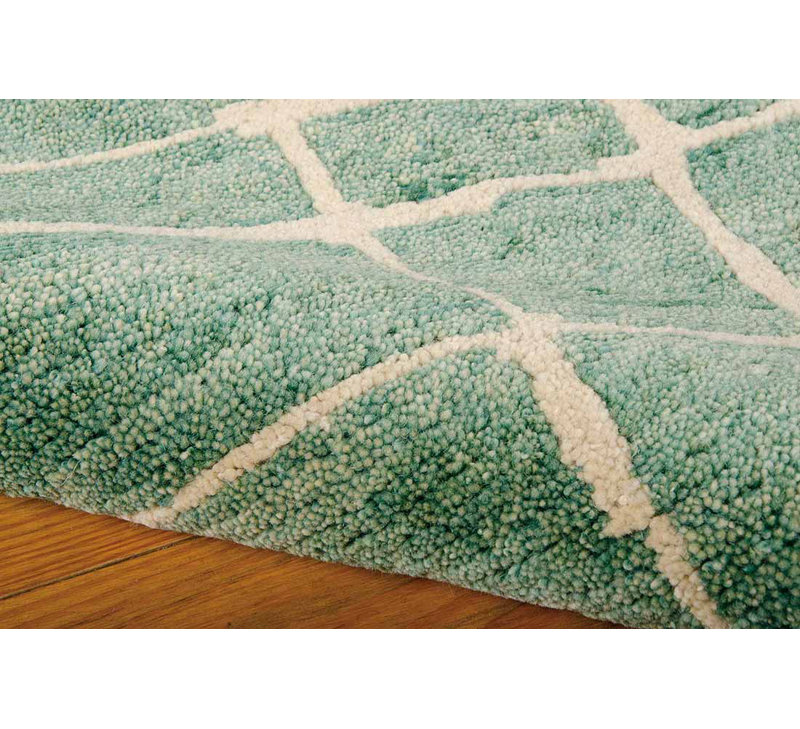 Leatherhead Wool Abstract Indoor Rug, Rectangle 5'6" x 8'6"