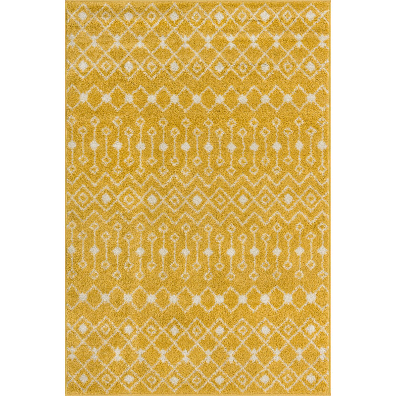 Geometric Indoor Rug, Rectangle 4' x 6'