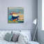 «Bottle Green Boat» par Beth Forst - reproduction d'art sur toile tendue