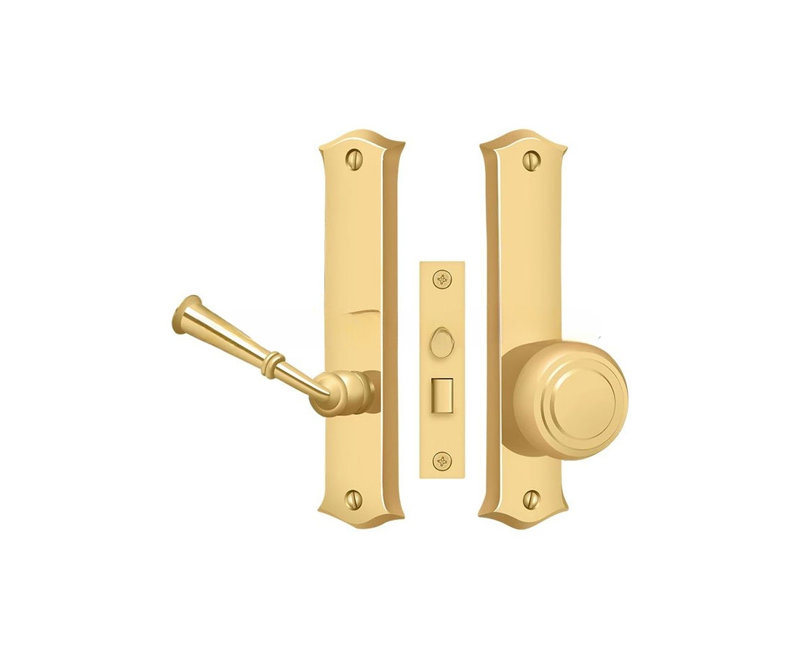 Deltana SDL688U3 Storm Door Latch, Classic, Mortise Lock in Polished Brass, PVD Polished Brass