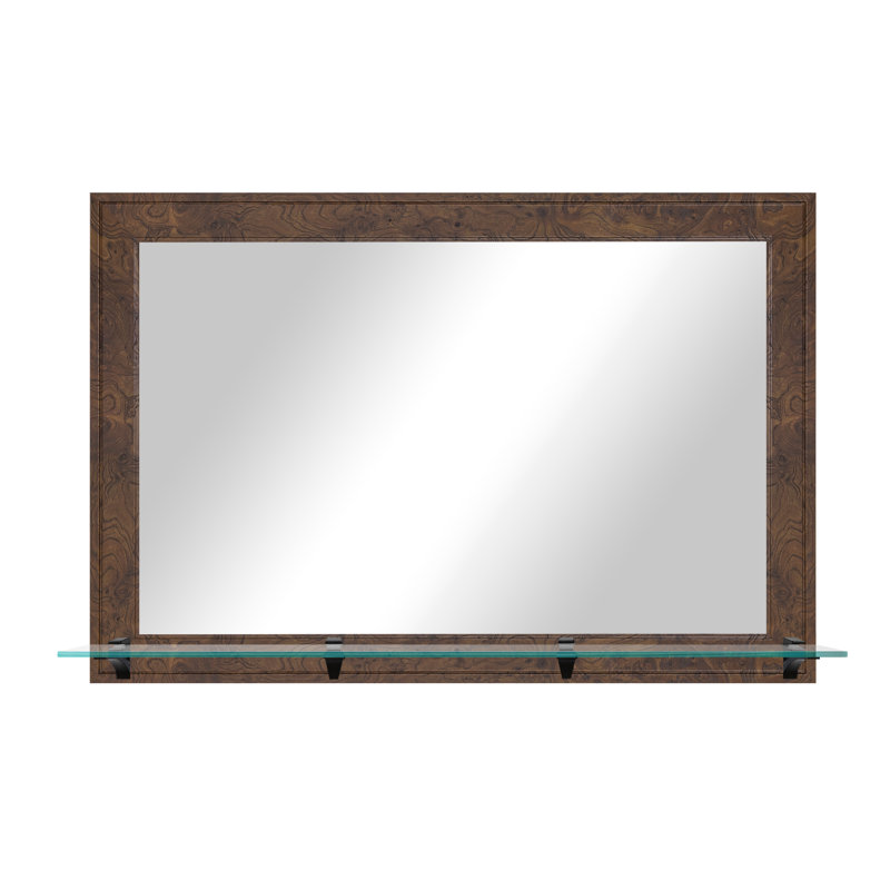 Miroir mural Casmey, 32,5 po x 48 po, Tableau de bord noueux