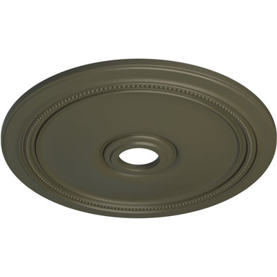 Endurathane Diane Ceiling Medallion, 24"OD x 3 5/8"ID x 1 1/4"P (Fits Canopies up to 6 1/4"), Hand-Painted Witch Hazel Finish