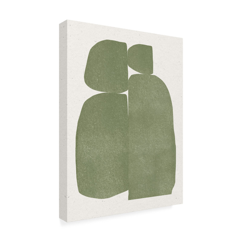Art sur toile, "LE MIUUS", "Green Stones", H 32 po x l 24 po