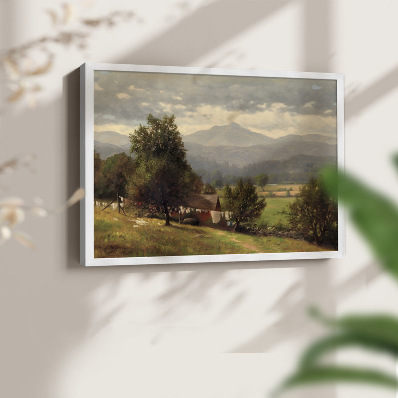 Paysages rétro-CCII - reproduction encadrée, H 16 po x l 20 po, Blanc