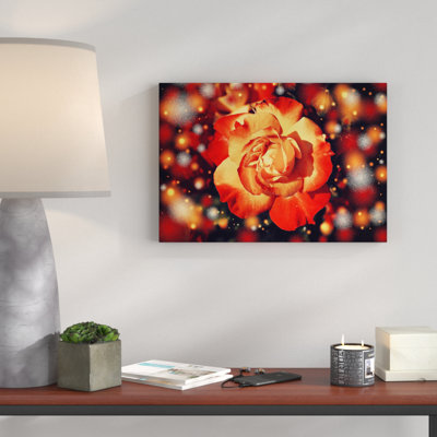 Orange Rose Photographic - Wrapped Canvas
