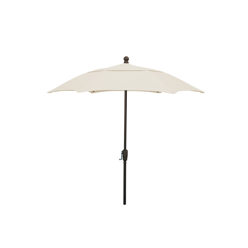 Parasol de marché 7,5 pi Home Patio, Naturel, Bronze champagne