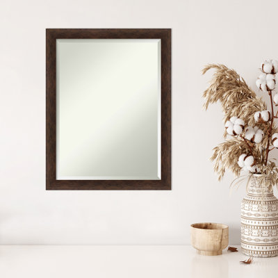 Hamim Solid Wood Rectangle Wall Mirror