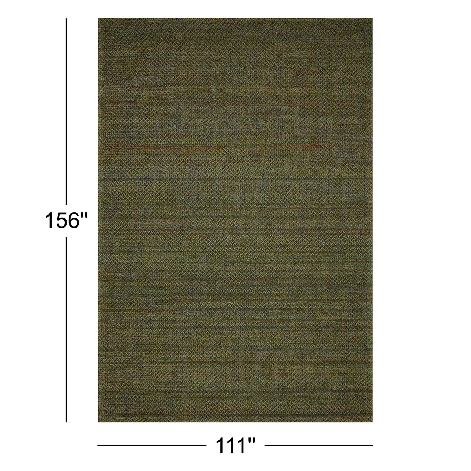 Abisai Handmade Jute / Sisal Green Rug, Rectangle 9'3" x 13'