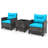 Patiojoy Wicker 2 - Person Patio Conversation Set with Cushions-122511364