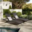Outdoor Wicker Chaise Lounge Set-1330122345
