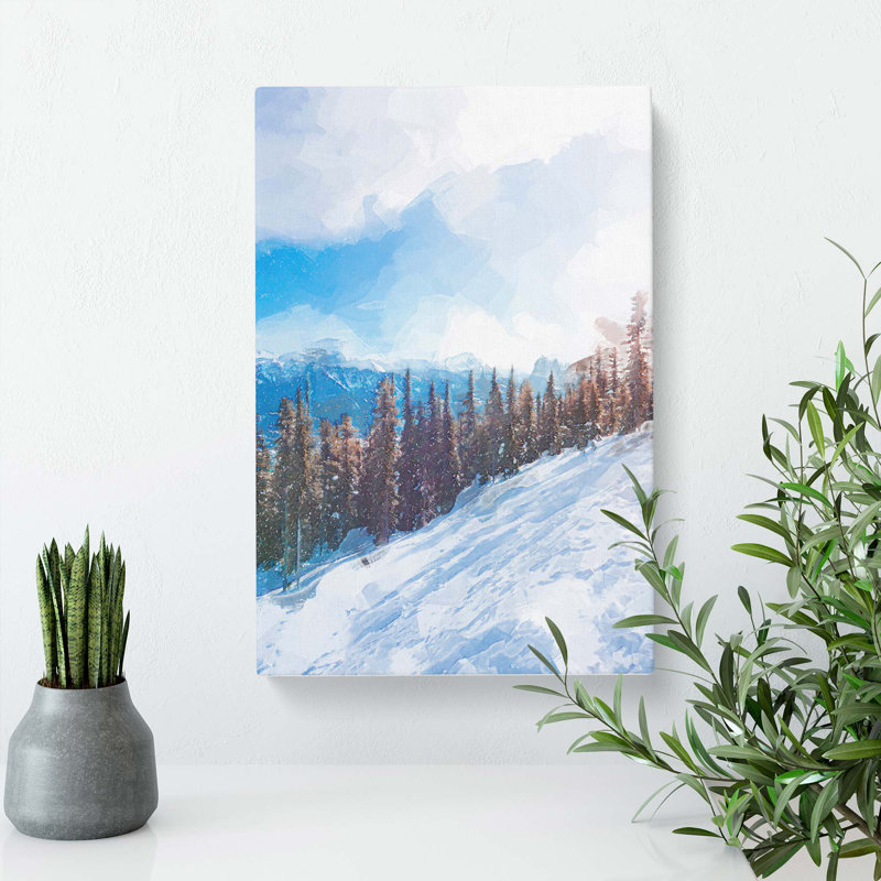 Revelstoke Mountain In Canada In Abstract - Wrapped Canvas, 60cm H x 40cm W x 3cm D