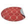 Coheman Hand Tufted Wool Eco-Friendly Area Rugs - Red Beige Color, Geometric Modern Design, High Pile Thick Handmade Anti Skid Area Rugs for Living Room, Bed Room