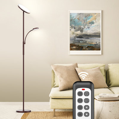 Lampe sur pied à DEL 68,9 Gaillac avec télécommande