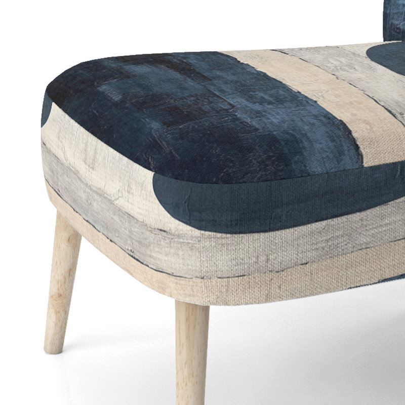 Upholstered Accent Chair, Chaise d'appoint sans accoudoirs