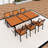 Outdoor Dining Set Including Six Chairs And A Table