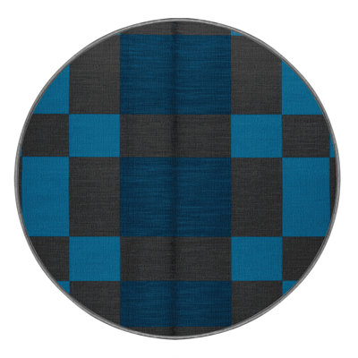 Tapis gris à carreaux lavable à la machine
