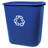 Plastic Open Recycling Bin - 7.03 Gallons