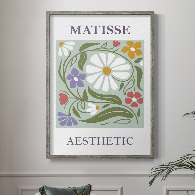 Matisse CCLXIX, reproduction encadrée - bois massif, Argent rétro, H 30 po x l 24 po
