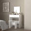 Ensemble de coiffeuse avec miroir et tabouret