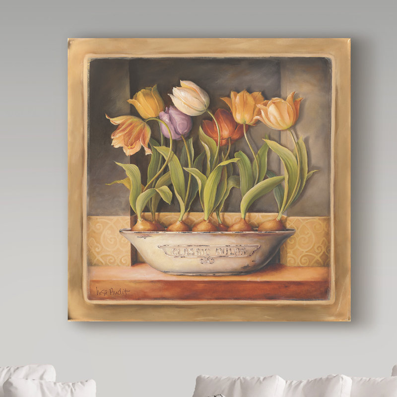 " Tulip Classic Bulb " by Lisa Audit, 14" H x 14" W